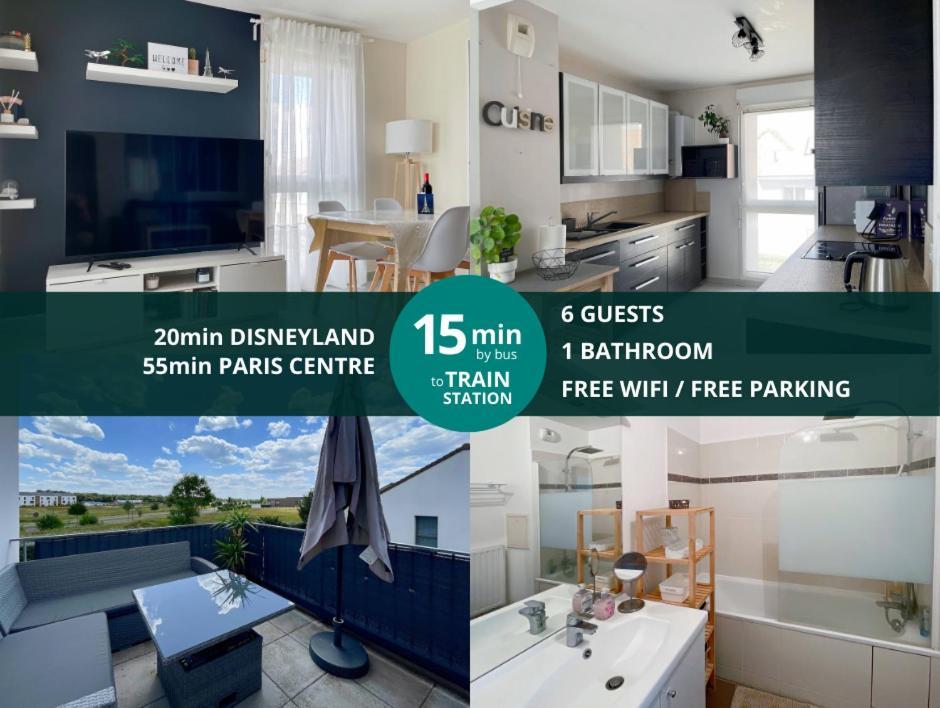 Le Chanteloupien - Appartement Pour 6 Proche Disneyland Paris 외부 사진